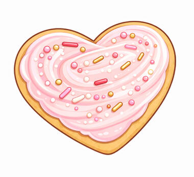 Lovely Dozen Sugar Cookies One dozen soft, buttery pink heart sugar cookies. Simply the best sugar cookies around. $18.00 Order Now